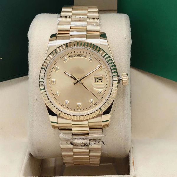 

luxury designer classic fashion automatic mechanical watch size 36mm sapphire glass waterproof function watches high quality, Slivery;brown