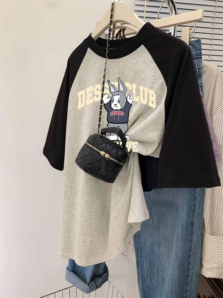 

women's t-shirt short sleeves tshirt designer t shirt lady hoodie letters printed cotton tee anine bing summer fashion women cresw neck, White;black
