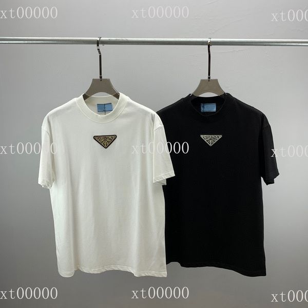 

22ss designer letter printed t shirts tee sweatshirt fashion high street short sleeves summer casual t-shirt breathable men women crew neck, Black;brown