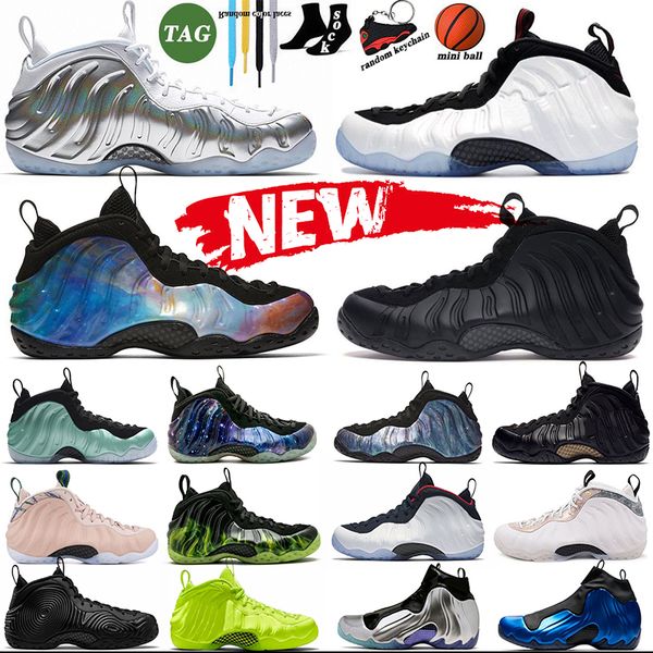 

foamposites men penny hardaway basketball shoes foamposite one shoe white black suede abalone galaxy 1.0 2.0 metallic red royal trainers spo