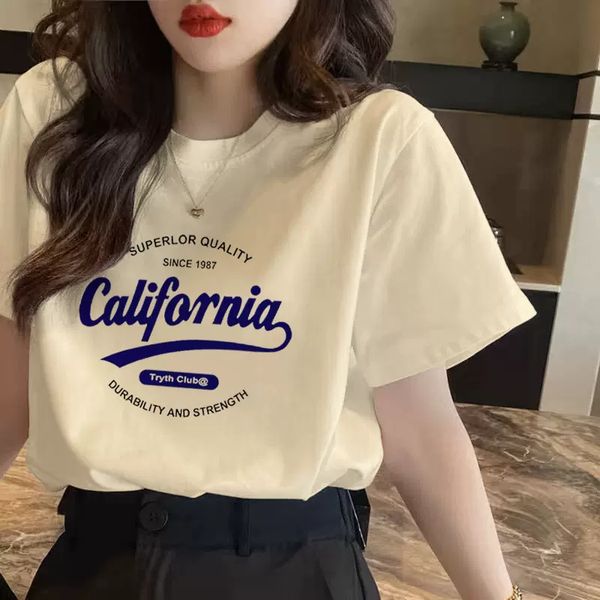 

women's t-shirt short sleeves tshirt designer t shirt lady hoodie letters printed cotton tee anine bing summer fashion women cresw neck, White;black