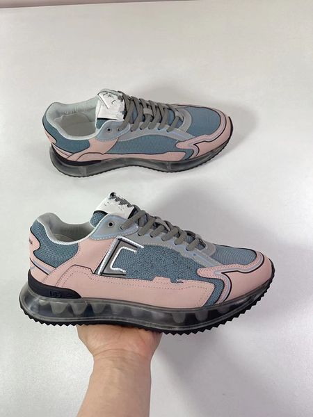 

2023 designer sneakers oversized casual shoes white black leather luxury velvet suede womens espadrilles trainers mens women flats lace up p