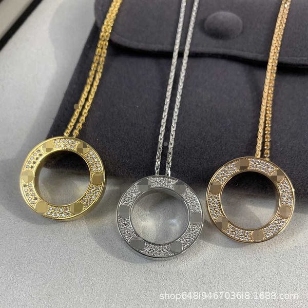 

selling funds v gold cnc precision c card big cake full sky star necklace women's 18k diamond love collar chain fashion versatile, Black