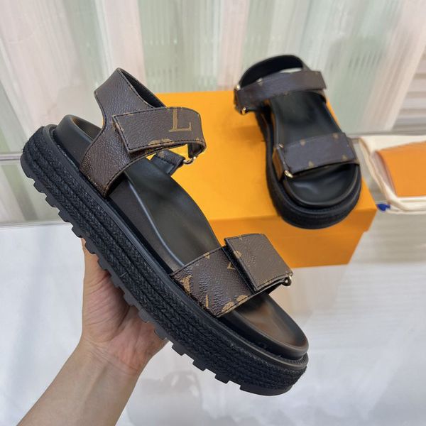 

fashion sandals brand luis designers women vuttonity flat sandals women slide luxury sandal woman leisure slipper lx032, Black