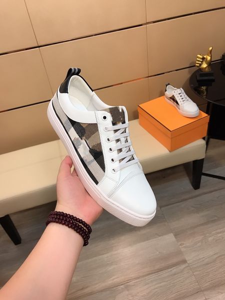 

casual shoes for men women new italy brand fashion luxury high rs breathable leather dress sneaker hy0595, Black