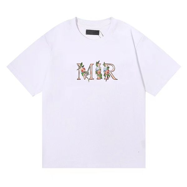 

mir mens t-shirts designer tees shirt letter print t shirts casual summer short sleeve man tee womans tshirt fashion pure cotton lover cloth, White;black