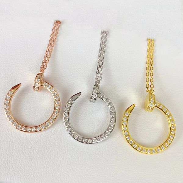 

pendant necklace beloved necklace gold fashion jewelry women's necklace gold and silver chain geometric nail necklace valentine's