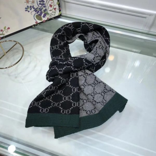 

2023 high-end designer outdoor long warm scarf bib knitting scarf, leisure and business wool scarf new fashionable men and women, Blue;gray
