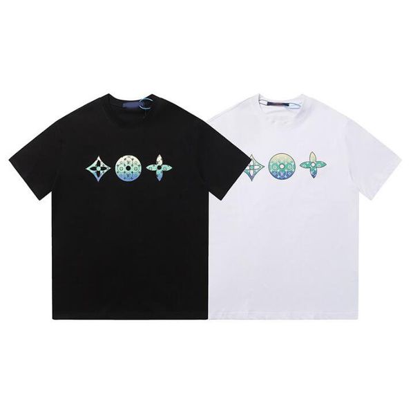 

2023 summer men's designer t shirt suit casual men and women's t-shirt plaid printed short sleeve shirts selling high-end men hip-, White;black