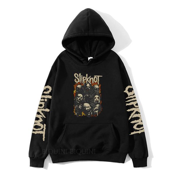 

hoodies horror gothic autumn winter mens sweatshirts graphic clothes male streetwear fleece long sleeve casual hoodie, Black