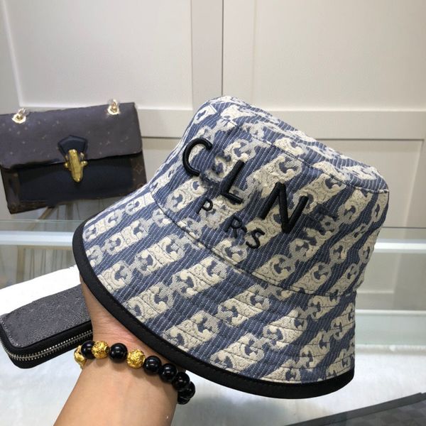 

designer bucket hat for woman man manpatchwork with hat luxury fashion sun visor classic two letter beach cap outdoor travel cap, Blue;gray