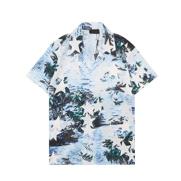 

fashion designer hawaii beach casual shirt set summer men's business shirt short sleeve loose shirt asian size -xxxl a81, White;black