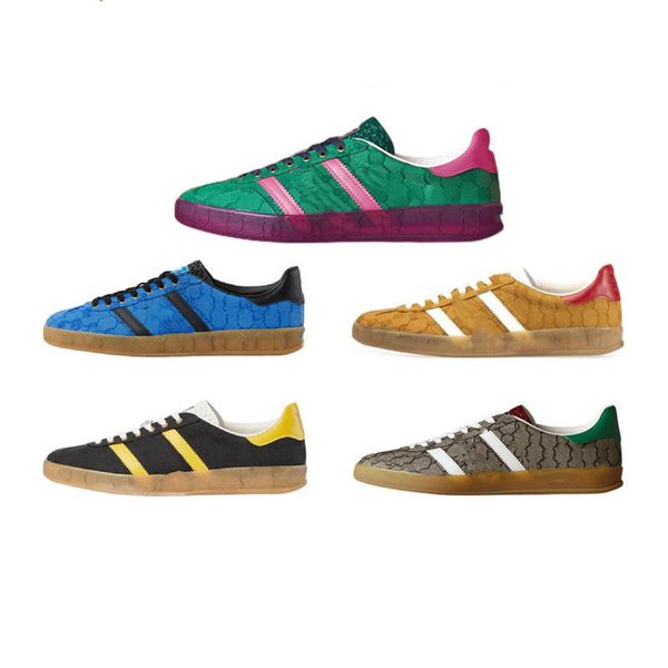 

new arrival gazelles sneakers men women casual shoes designer retro sneaker fluff upper rubber sole comfort shoe 01