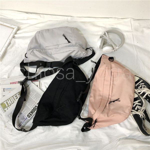 

fashion customize logo high capacity student crossbody running sport messenger bag girls chest bag lulu school bags for teenagers