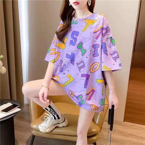 

women's t-shirt short sleeves tshirt designer t shirt lady hoodie letters printed cotton tee anine bing summer fashion women cresw neck, White;black