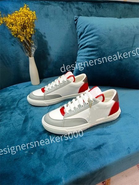 

2023 new luxury designers sneaker casual shoe white black leather womens mens high-quality flat lace up trainers sneakers size 35-46