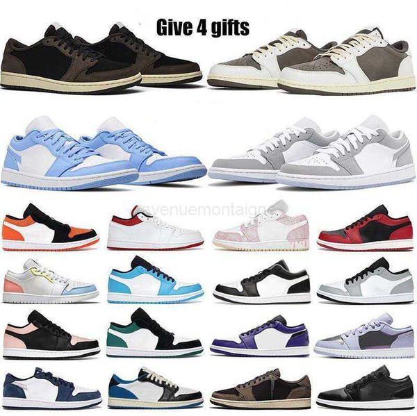 

jumpman 1 low men women basketball shoes og 1s triple white shadow designer university blue unc black bred toe light smoky grey mens