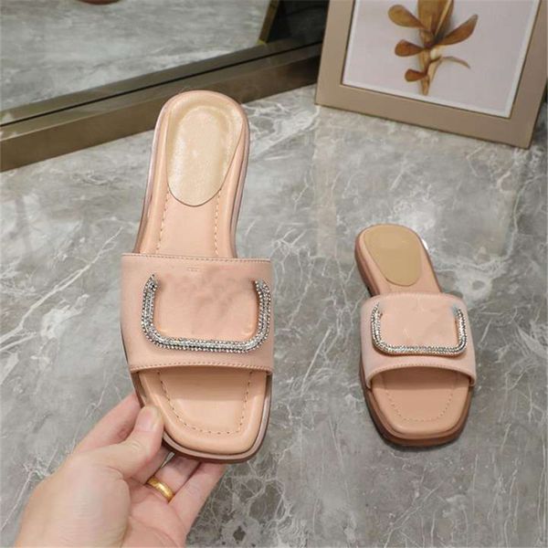 

fashionable beach shoes 2023 valentinosity luxurious design retro decoration men's and women's summer leather canvas rubber flat b