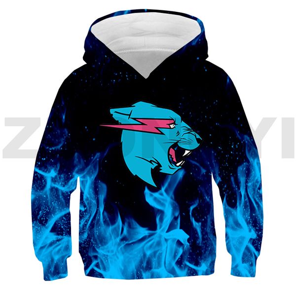 

mr wolf beast lightning cat 3d hoodies boy oversized sweatshirt funny harajuku anime clothes daily lounge wear printed pullovers, Black