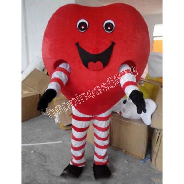 

love-heart mascot costume customization theme fancy dress ad apparel festival dress, Red;yellow