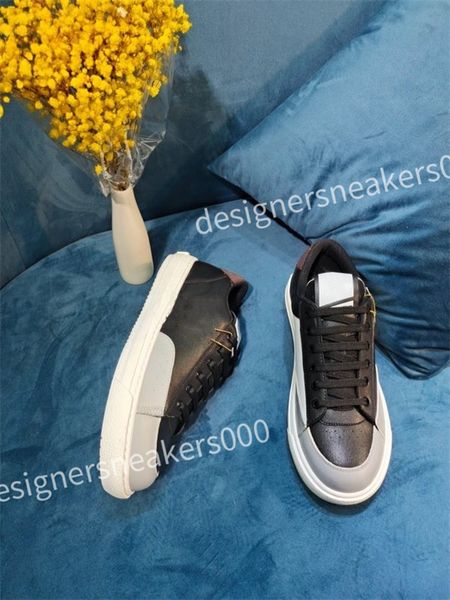 

luxurys designers sneaker casual shoe white black leather womens mens high-quality flat lace up trainers sneakers size 35-46