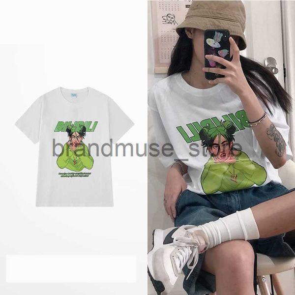 

women's t-shirt cartoon cool girl printing women o-neck t-shirt fashion women's street tees casual summer ladies t-shirt drop shi, White