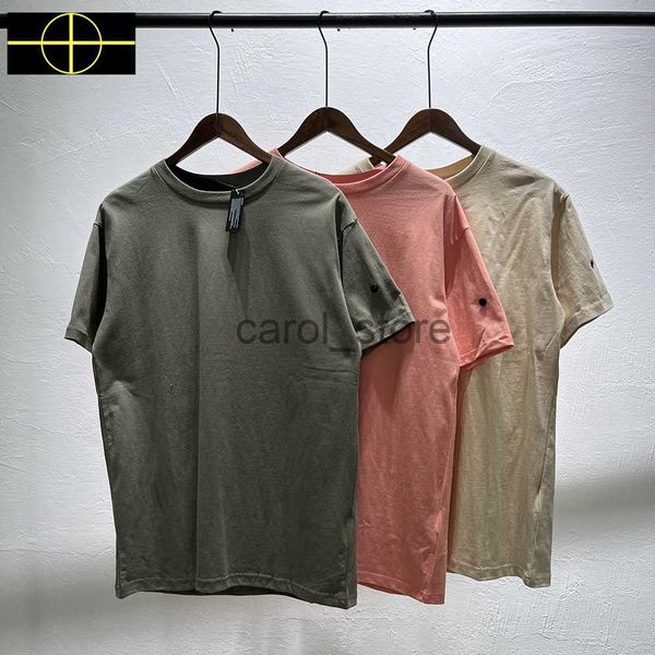 

men's t-shirts design 9 colors sleeve patch t-shirt men women compass cotton t shirt men embroidery badge basic tees j230619, White;black