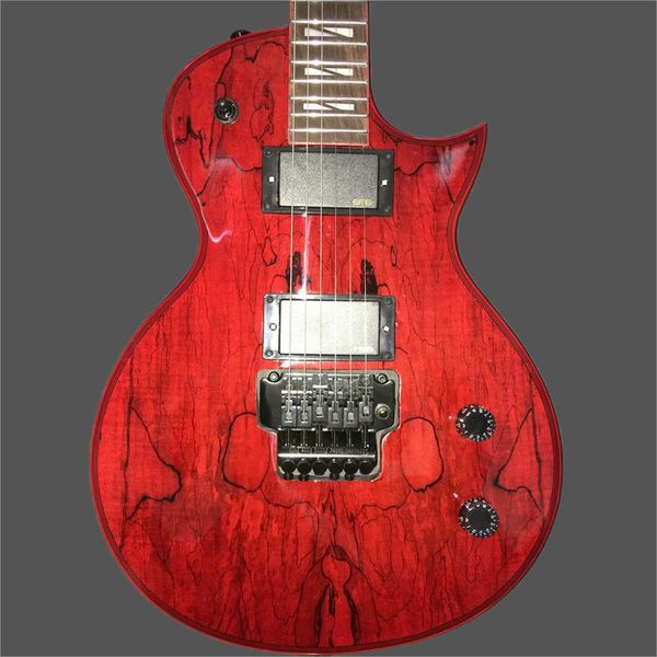 

solid wood electric guitar, active pickup, white, factory