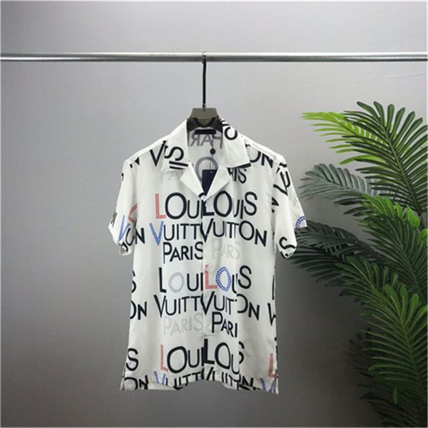 

men designer shirts summer shoort sleeve casual shirts fashion loose polos beach style breathable tshirts tees clothing -3xl q37, White;black