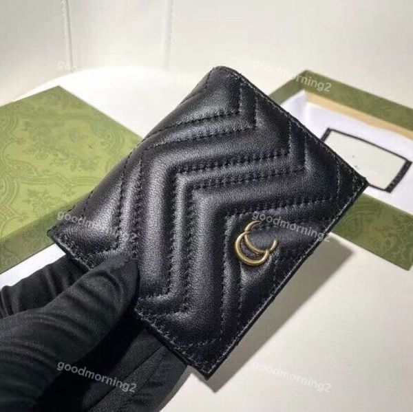 

designer women wallet card holder letter square purse clutch bags fashion date code original box marmont purse woman lady girls bag, Brown;gray