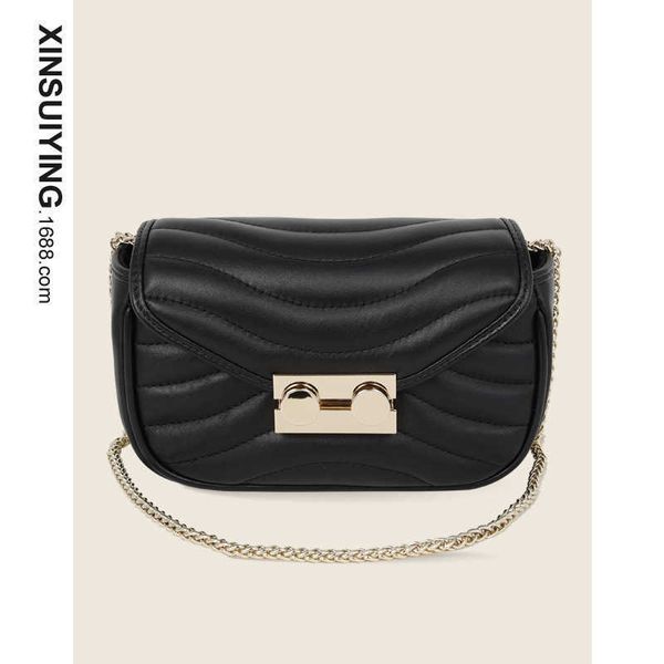 

brand xiaoxiangfeng lingge bag super fire chain bag women's fashion messenger bag sheepskin women's bag