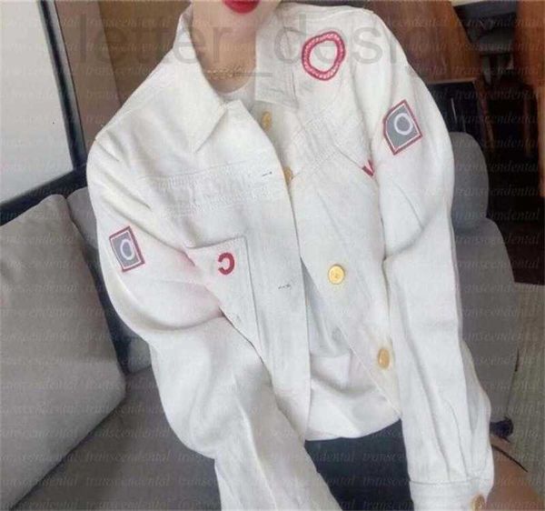 

women's jackets designer women denim short retro jeans print outwear coat long sleeve for girl candy 3 colors9841618 yl2y, Black;brown