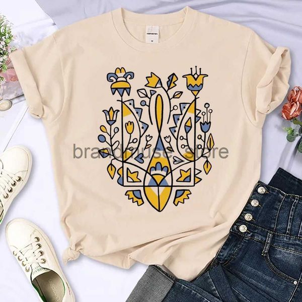 

women's t-shirt ukraine t-shirts women y2k comic anime tee female designer 2000s clothes j230619, White