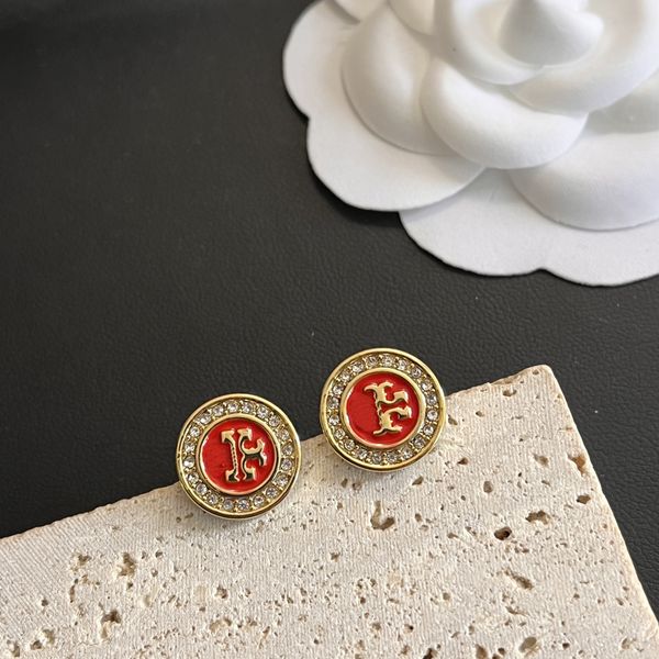 

combination four pairs gold earrings correct replica tb jewelry 2023 luxury stainless steel non fading earrings women's luxury classic, Golden;silver