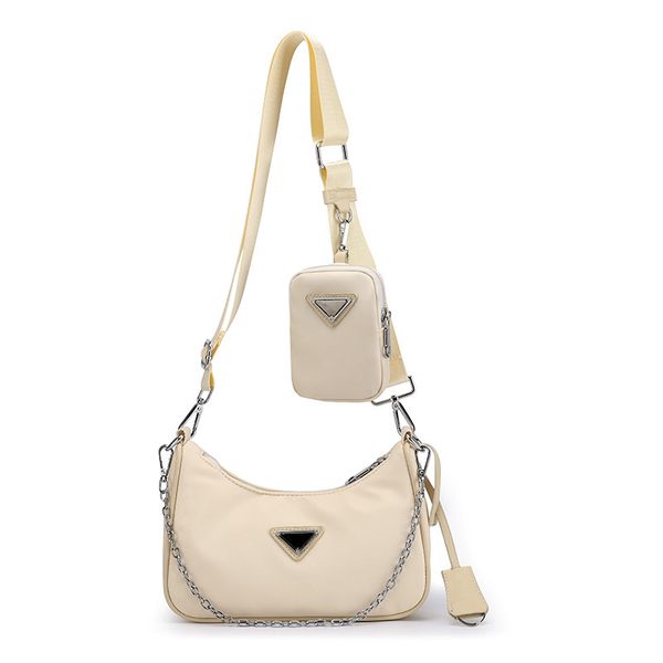 

multifunction luxury designer shoulder bags fashion inverted triangle letters crossbody bag wallet vintage ladies solid color nylon cloth ba