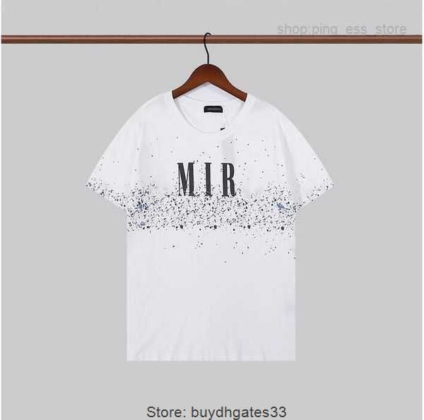 

luxury man amirly white 2023 tees t hop shirt fashion men's t-shirt t-shirts short summer hip graffiti streetwear womens designer overs, White;black