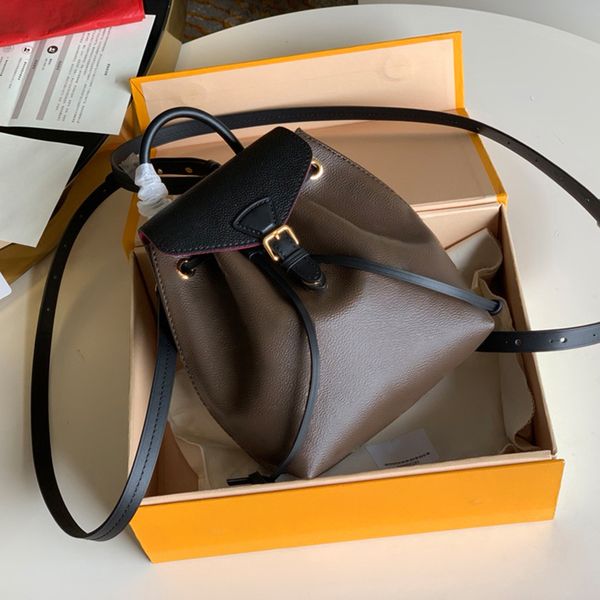 

designer backpack genuine leather schoolbag 20cm luxury flap bag delicate knockoff shoulders bag with box yl214