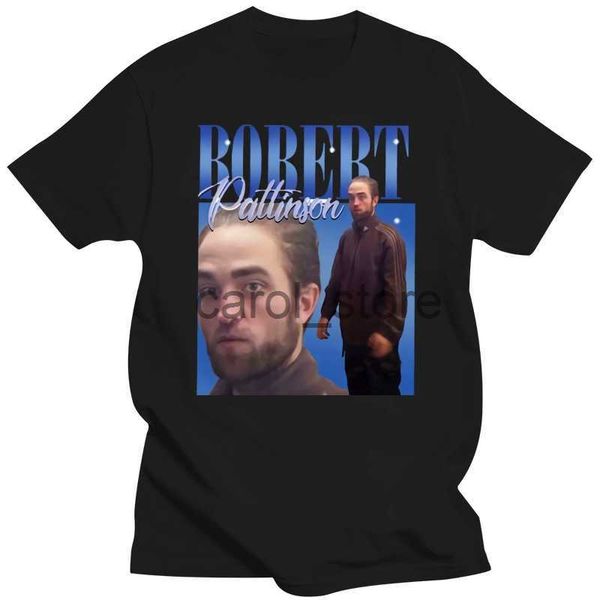 

men's t-shirts printed t-shirt men robert pattinson standing meme man tee shirt cotton short sleeve tshirts men fashion casual t-shirt, White;black