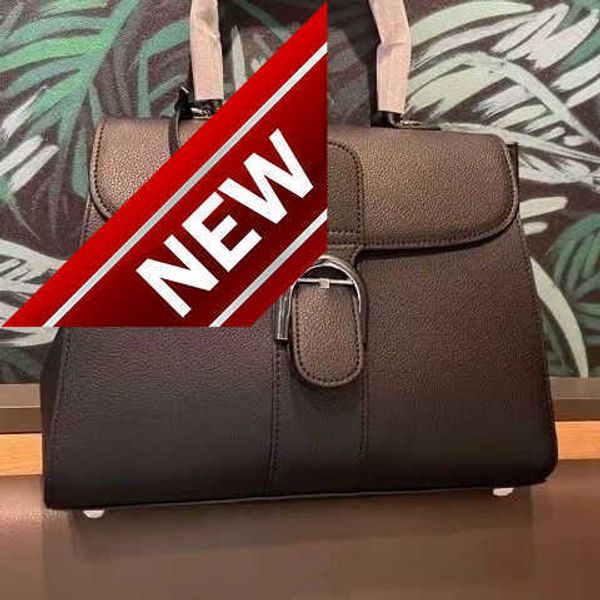 

brand designer bags tote bags 2023 belgian new fashion delvo brillant colored box tote cowhide horseshoe buckle crossbody handbag for women