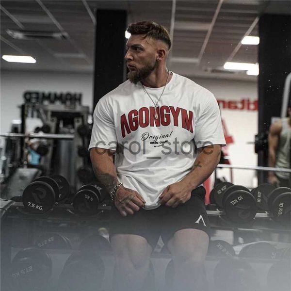 

men's t-shirts 2022 new large-type men loose t-shirt cotton casual sporting oversized tee shirt gym running streetwear fitness sports c, White;black