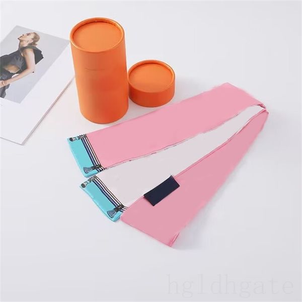 

soft silk scarf womens designer scarfs multicolor black pink graceful beautiful headband designers outdoor shopping bag scarf for women spri, Blue;gray