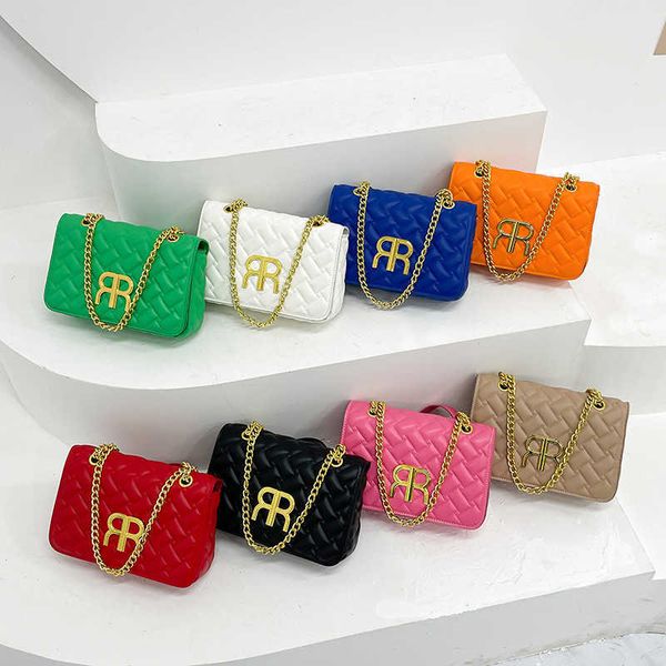 

women's bag 2023 new bags fashion lingge fashion chain one shoulder crossbody bag