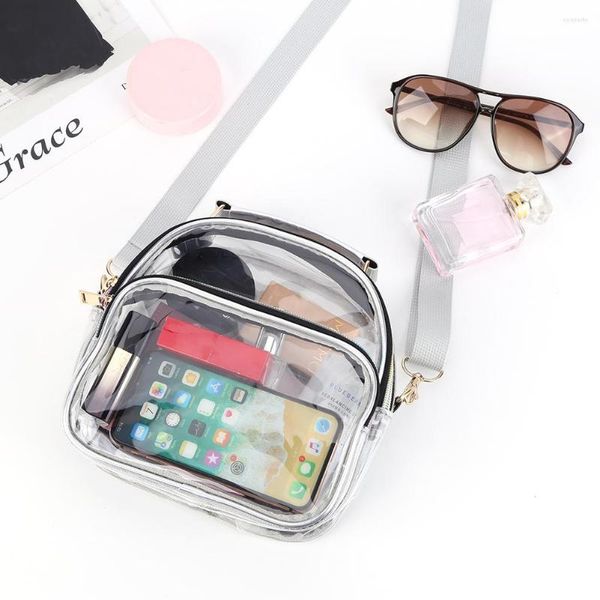 

shoulder bags transparent pvc ladies handbags women clear bag see through fashion lady purse waterproof crossbody messenger
