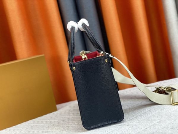 

m45659 onthego small handbag women luxury shoulder bag bicolor embossed designer purse crossbody bags classic totes m45654 m45779 m45653 dhg