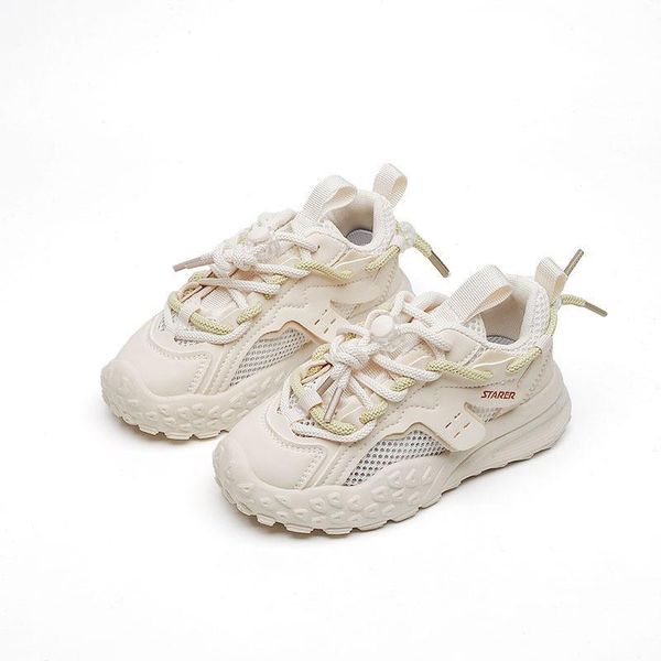 

athletic kids shoes sneakers toe child running spring fashion boys f15758, Black