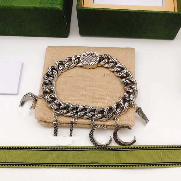

designer ggity charm bracelets luxury double g brand fashion jewelry women chains bracelet pearl for woman gifts vrt, Black