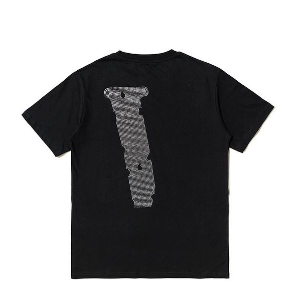 

v lone tshirt big v reflective t-shirt classic casual printing fashion men's and women's designers t-shirt cotton casual luxury hi, White;black
