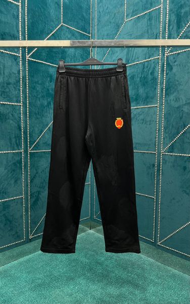 

men's plus size pants round neck embroidered and printed polar style summer wear with street pure cotton 4dgdg, Black;brown