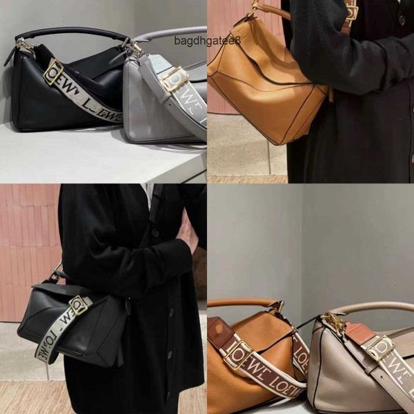 

puzzles women bags designer loews bag 2023 totes summer pure leather oblique cross high end shoulder strap splice handbag double cowhide