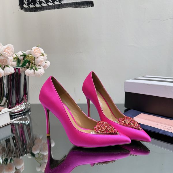 

spring autumn women pumps genuine leather silk natural kid suede pumps heart-shapped crystal super high heels women pumps shoes, Black;white